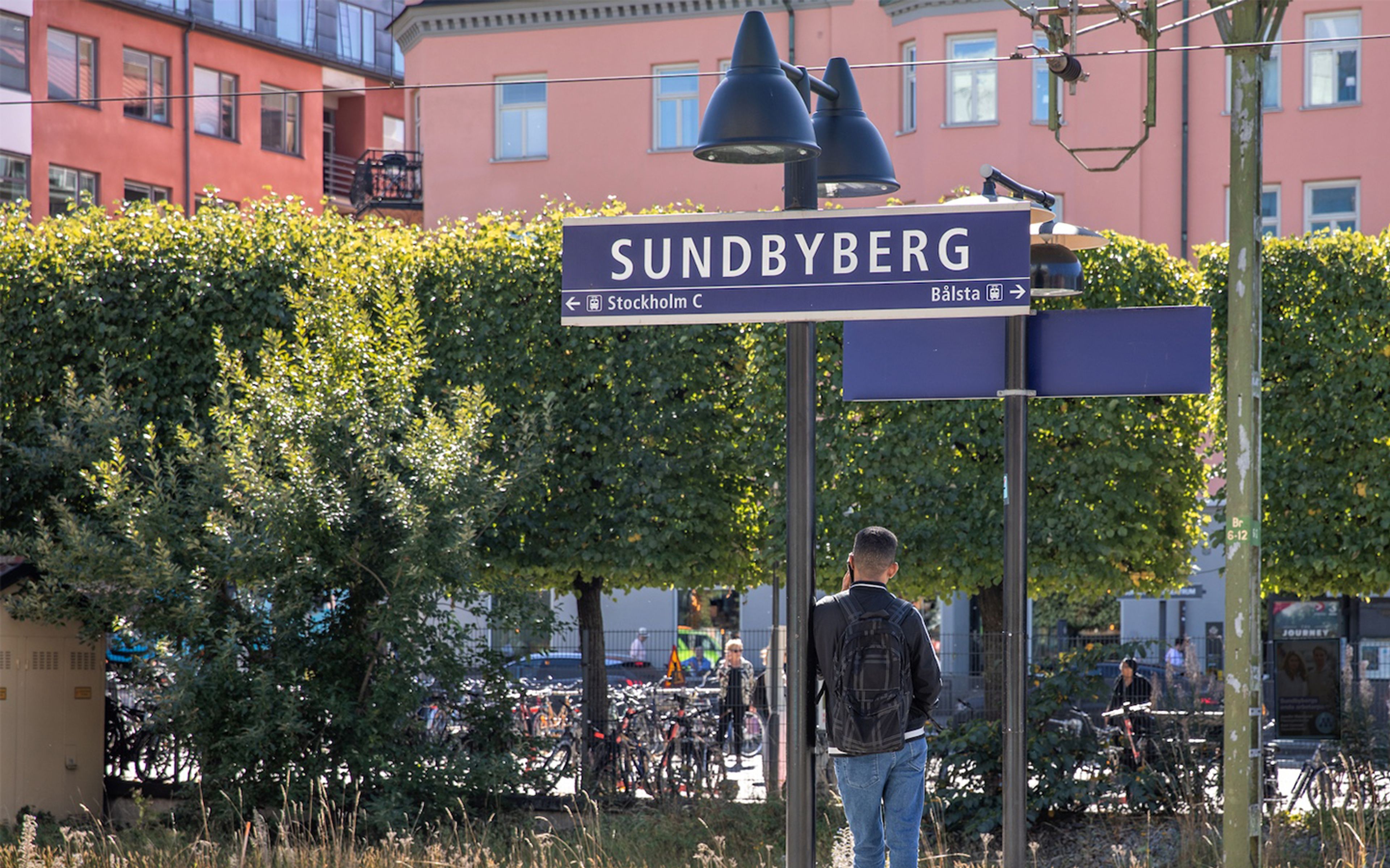 Bild på centrala Sundbyberg, här utvecklar Balder Kv. Garbo. Nyproducerade bostadsrätter.